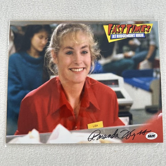 AMANDA WYSS Autographed Signed BAM COA 8x10 Photo Actress Ridgemont High Lisa - Picture 1 of 6